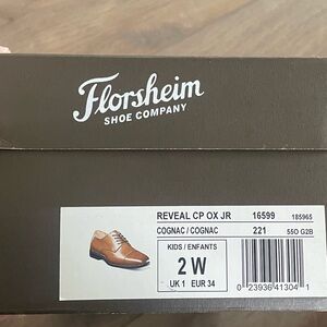 Florsheim boys Cognac Oxford Shoes